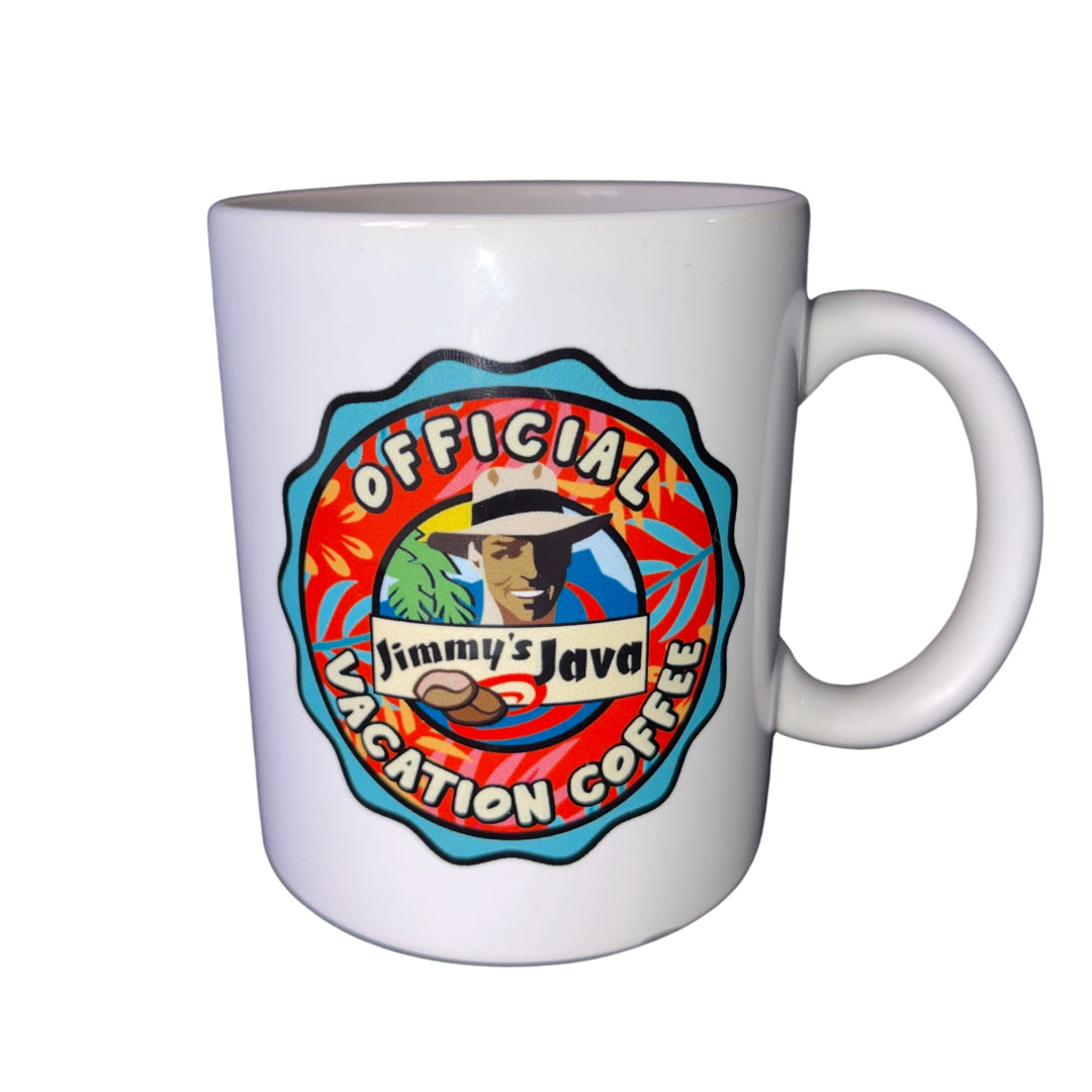 11 oz Jimmy's Java White Mug - Jimmy's Java