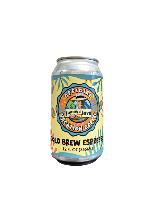 12 Pack-Nitro Cold Brew Espresso-12oz Nitro Can - Jimmy's Java