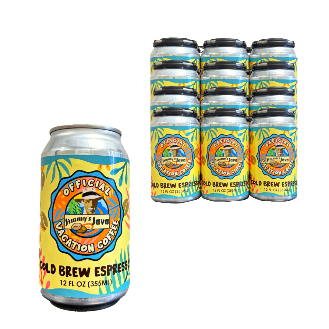 12 Pack-Nitro Cold Brew Espresso-12oz Nitro Can - Jimmy's Java