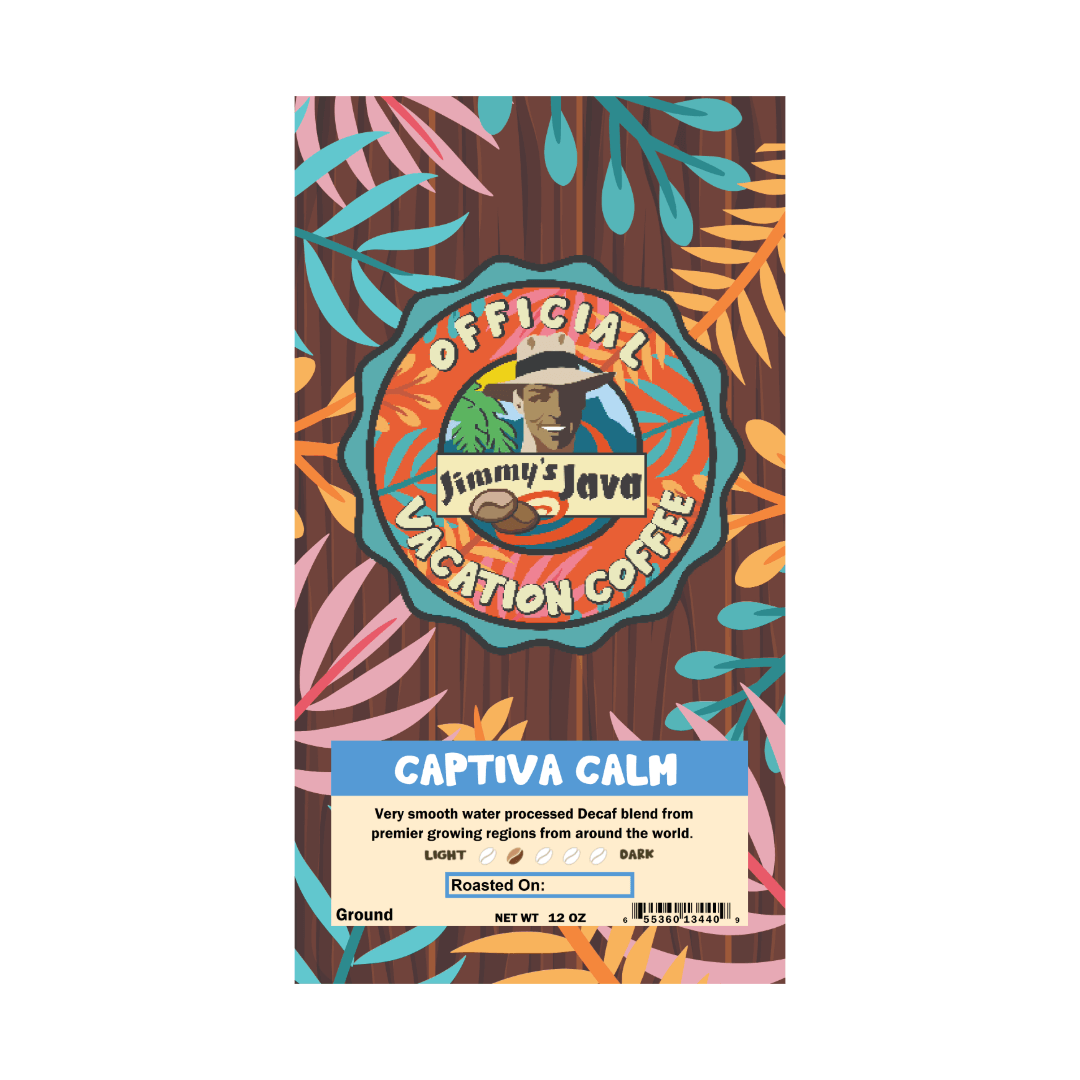 Captiva Calm - Swiss Water Decaf Medium Roast - Jimmy's Java