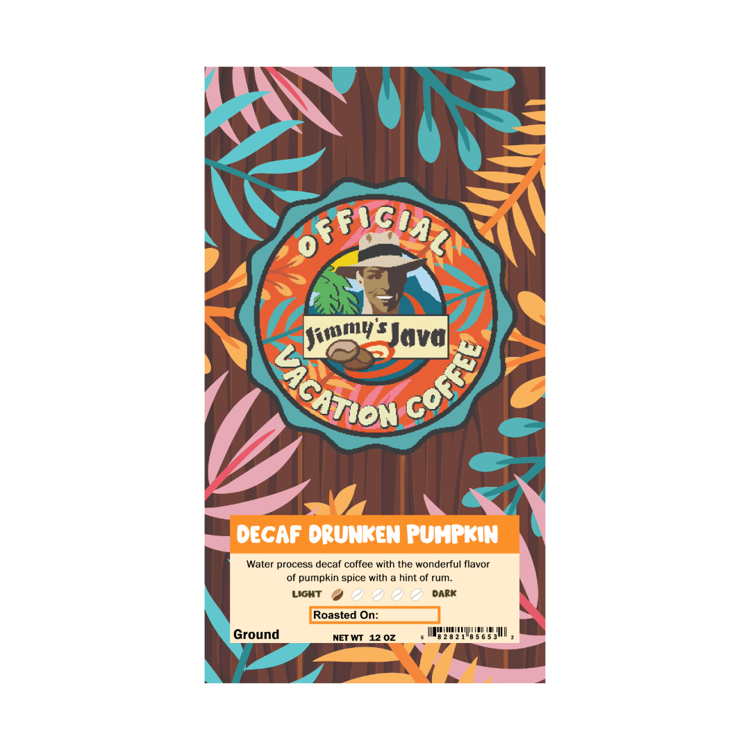 Decaf Drunken Pumpkin Naturally Flavored Coffee - Jimmy's Java