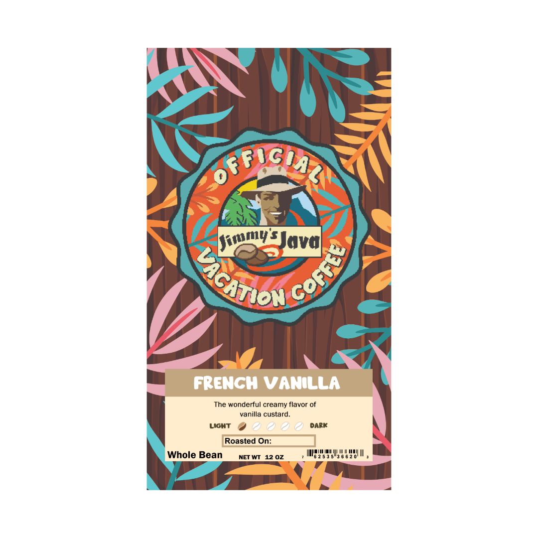 Decaf French Vanilla Naturally Flavored Coffee - Jimmy's Java