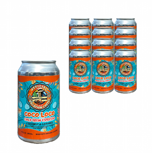 12 Pack-Coco Loco Cold Brew Espresso-12oz Nitro Cans - Jimmy's Java 