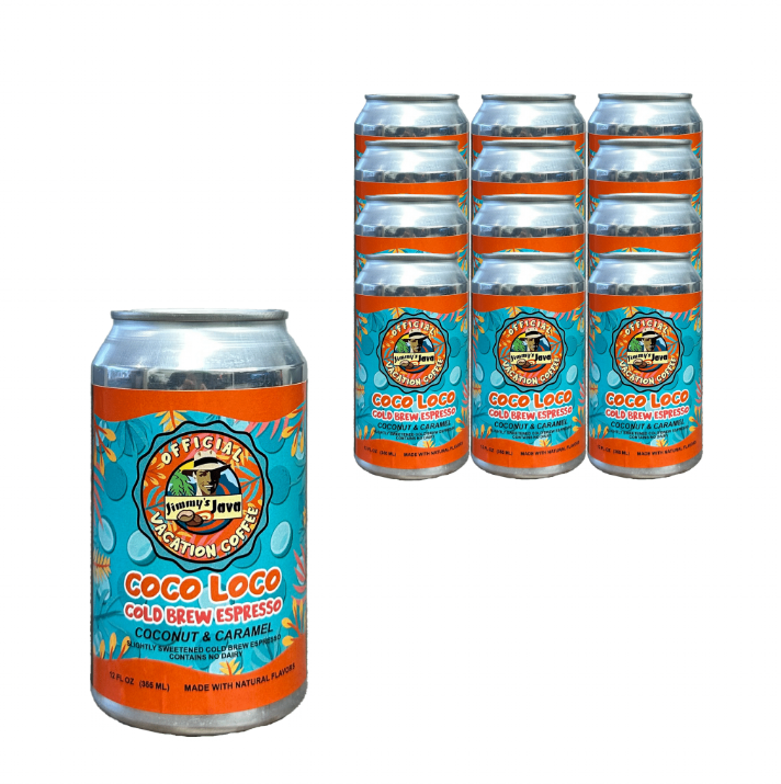 12 Pack-Coco Loco Cold Brew Espresso-12oz Nitro Cans