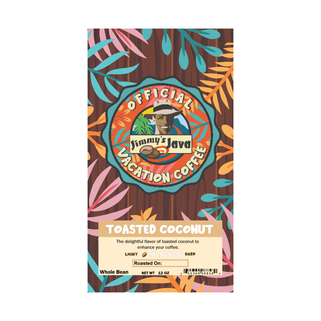 Toasted Coconut Flavored Coffee Beans - Jimmy's Java 