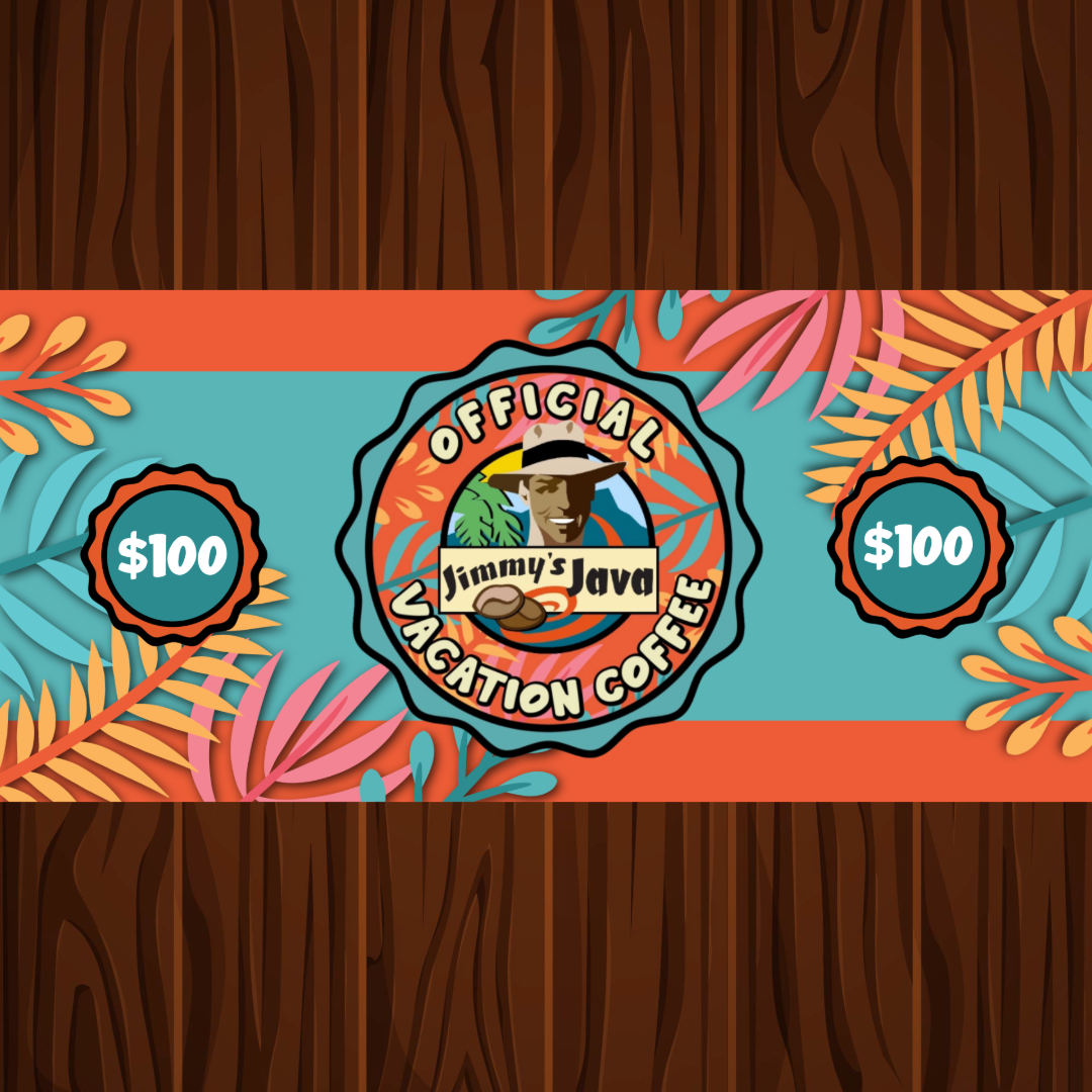 Jimmy's Java $100 Gift Card - Jimmy's Java 