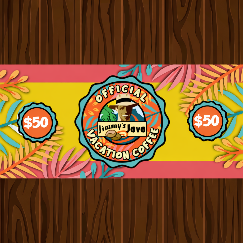 Jimmy's Java Best $50 Gift Card - Jimmy's Java 