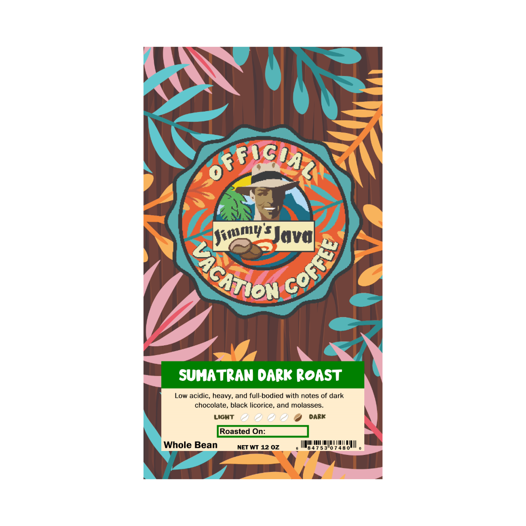 4oz Bag of Decaf Organic Sumatran Mandheling SWP FTO Dark Roast