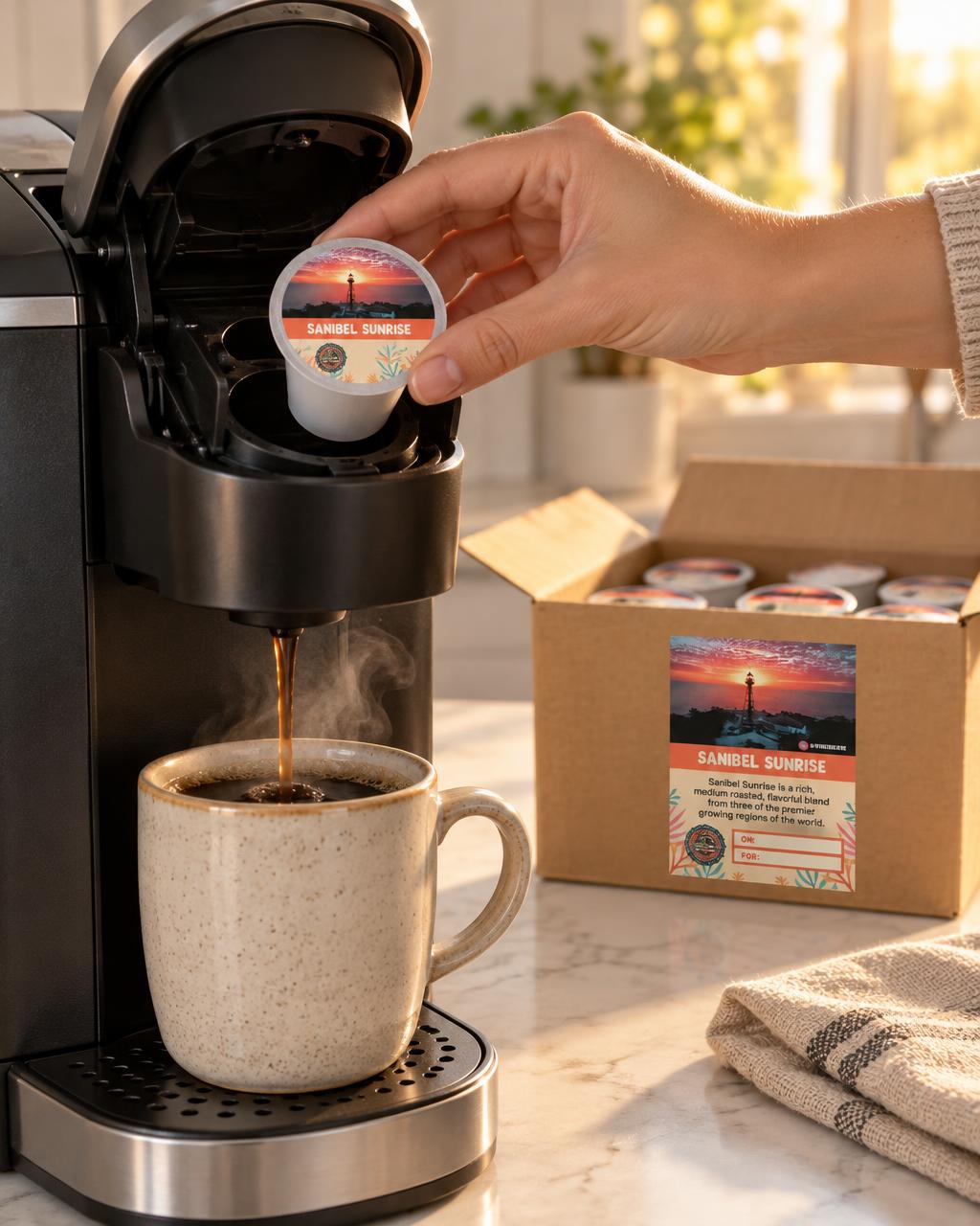 Sanibel Sunrise K-Cup lifestyle